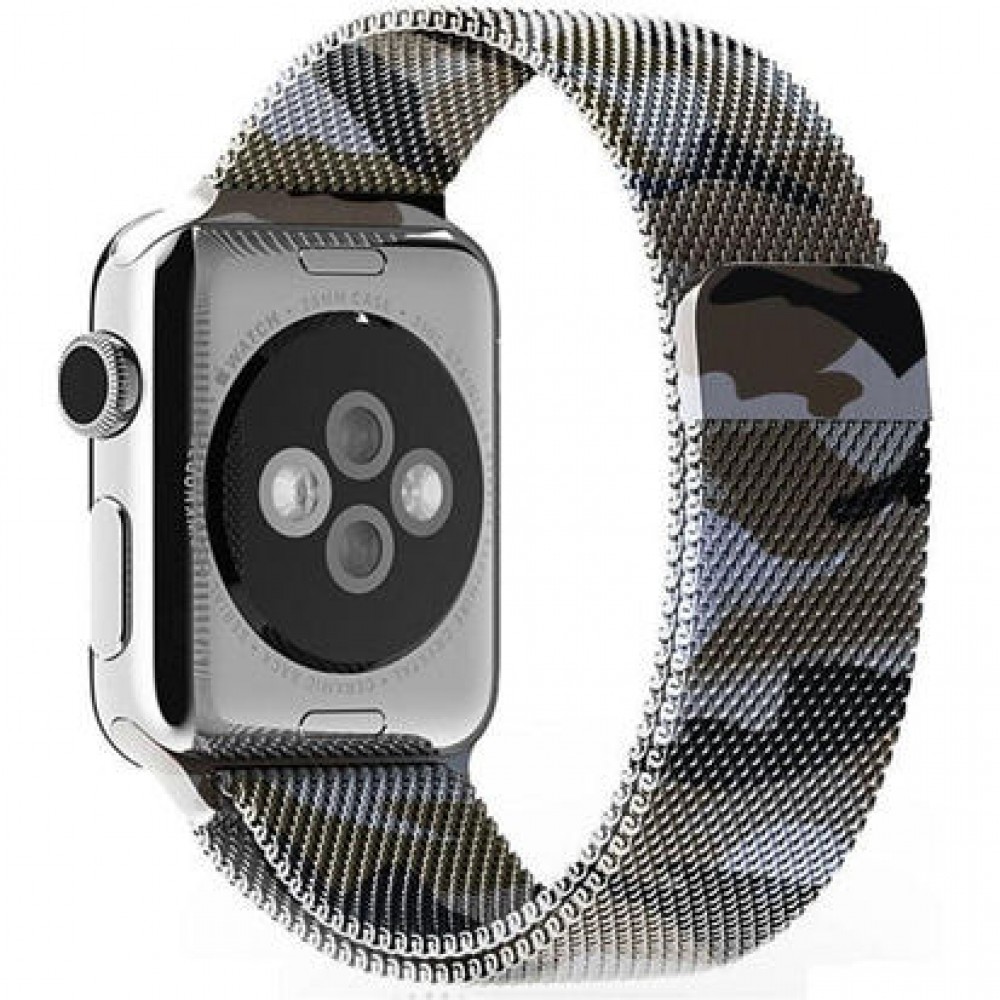 Ремешок для умных часов Rumi Milanese Loop для Apple Watch 42/44/45мм (камуфляж коричневый)
