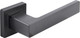 Ручка дверная Стандарт P72 BL (матовый черный квадрат) - 