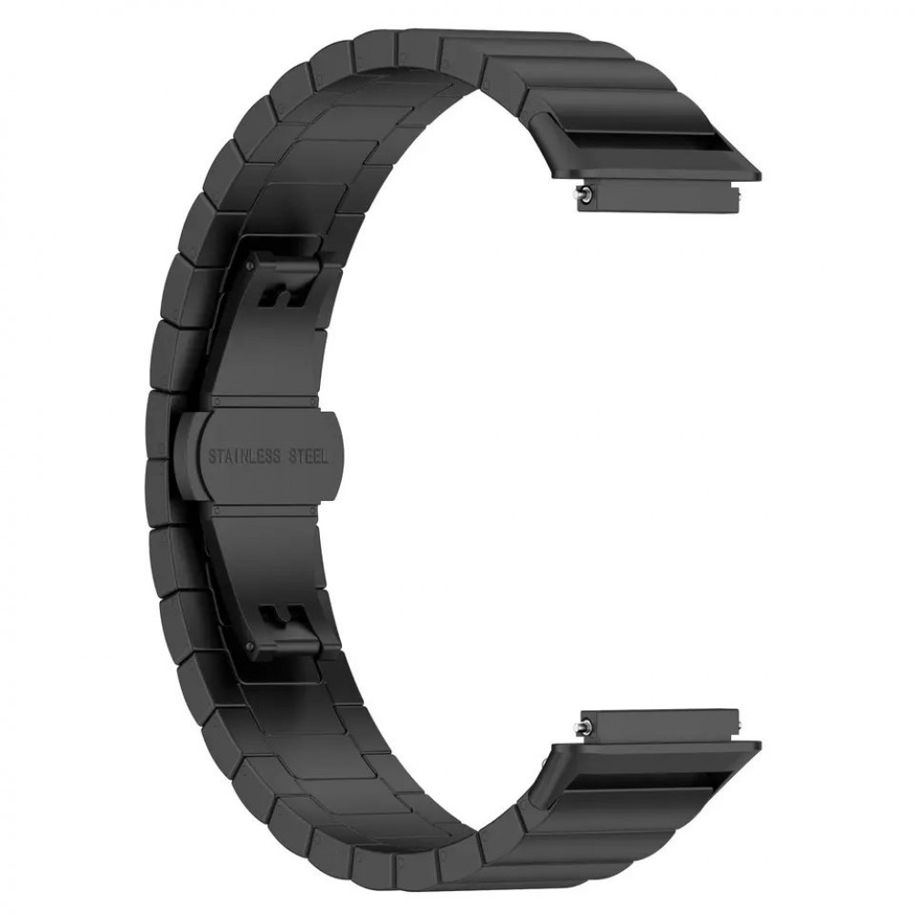 Ремешок для умных часов Rumi Snake для Huawei Band 7 (черный)