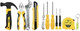 Универсальный набор инструментов Deli EDL1211 (11пр, черный/желтый) -