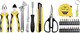 Универсальный набор инструментов Deli EDL1229 (29пр, черный/желтый) -