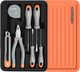 Универсальный набор инструментов Deli Home / H1001-D (7пр, серый/оранжевый) -