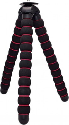 Штатив Zarrumi Flexible SQ-801 XL (22см, черный/малиновый) - 