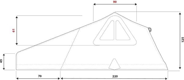 Палатка на крышу автомобиля Autohome Overzone Small Standard / OZ/01 (зеленый)