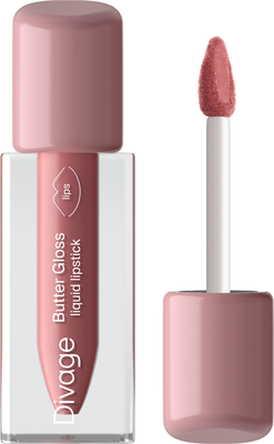 Жидкая помада для губ Divage Butter Gloss Liquid Lipstick тон 02 розовый нюд - 
