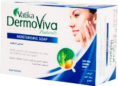 Мыло твердое Dabur Дермовива увлажняющее (125г) - 