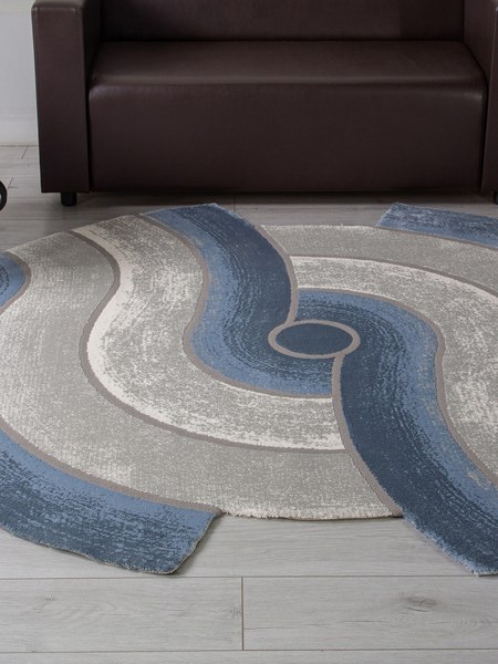 Коврик Karmen Hali Safir 00836T-DAIRE-GREY-BLUE (1.56х1.56)