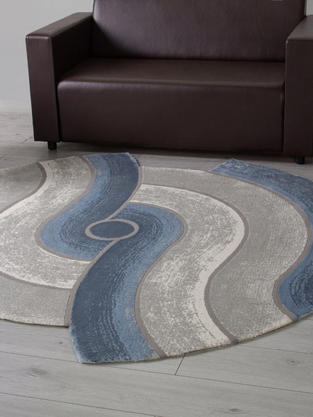 Коврик Karmen Hali Safir 00836T-DAIRE-GREY-BLUE (1.56х1.56)