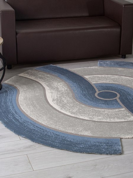 Коврик Karmen Hali Safir 00836T-DAIRE-GREY-BLUE (1.56х1.56)