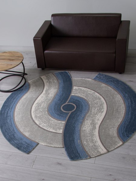 Коврик Karmen Hali Safir 00836T-DAIRE-GREY-BLUE (1.56х1.56)