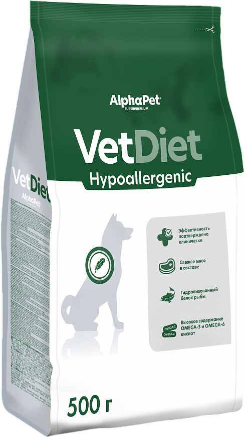 Сухой ветеринарный корм для собак AlphaPet Vet Diet Gastro / 191332 (500г) — фото 2