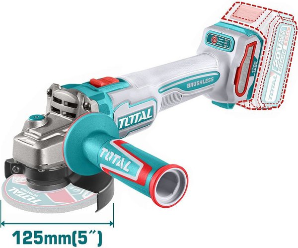 Угловая шлифовальная машина TOTAL TAGLI221253 %rs_city_gde%