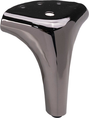 Опора мебельная AKS Olympia h120 угловая (черный хром) - 