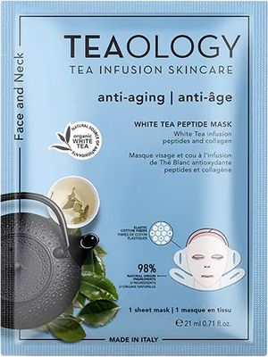 Маска для лица тканевая Teaology White Tea Peptide Mask (21мл) - 