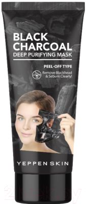 Изображение товара Маска-пленка для лица Dermal Yeppen Skin Black Charcoal Deep Purifying Mask (100г)
