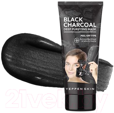 Изображение товара Маска-пленка для лица Dermal Yeppen Skin Black Charcoal Deep Purifying Mask (100г)