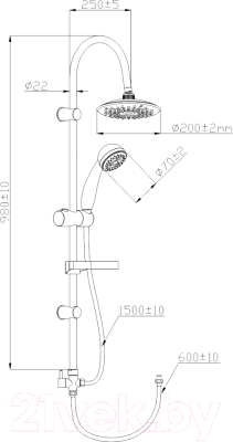 Душевая система Gross Aqua Optima GA9010