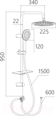 Душевая система Gross Aqua Space GA9014