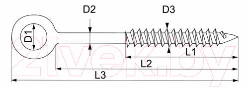 Шуруп ЕКТ CV011218