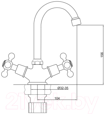 Смеситель Gross Aqua Yota 6088039C-B06