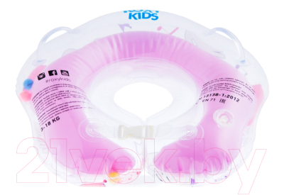 Круг для купания Roxy-Kids Flipper Лебединое озеро музыкальный / FL005 (розовый)