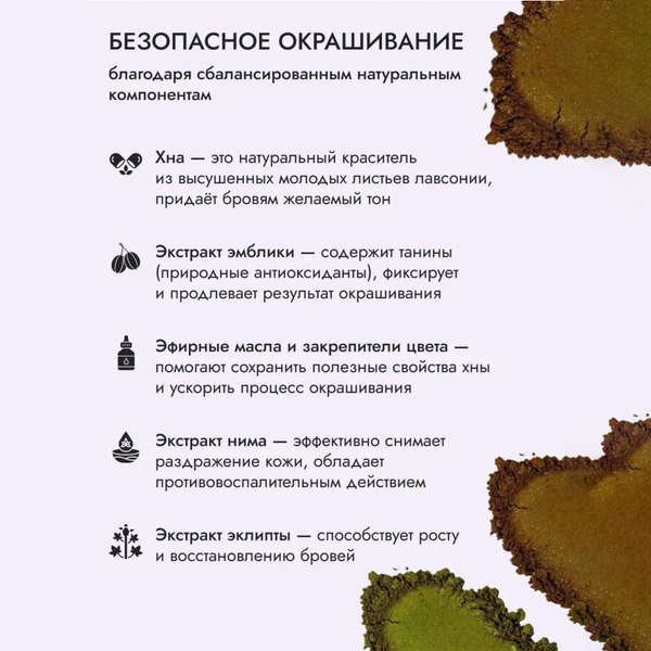 Краска для бровей Sexy Brow Henna для домашнего использования (черный)