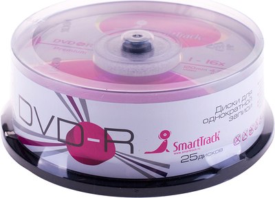 

Набор дисков DVD-R, 4.7Gb 16х Cake Box / ST000251