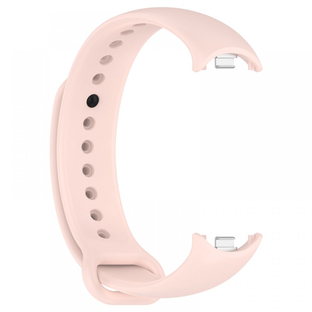 Ремешок для фитнес-трекера Rumi Metalfix для Xiaomi Smart Band 8/9 (нежно-розовый)
