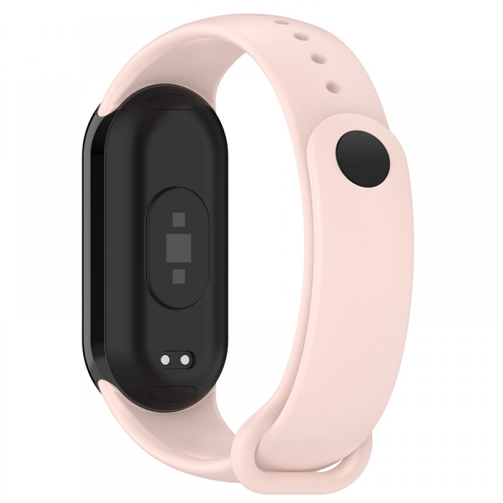 Ремешок для фитнес-трекера Rumi Metalfix для Xiaomi Smart Band 8/9 (нежно-розовый) — фото 3