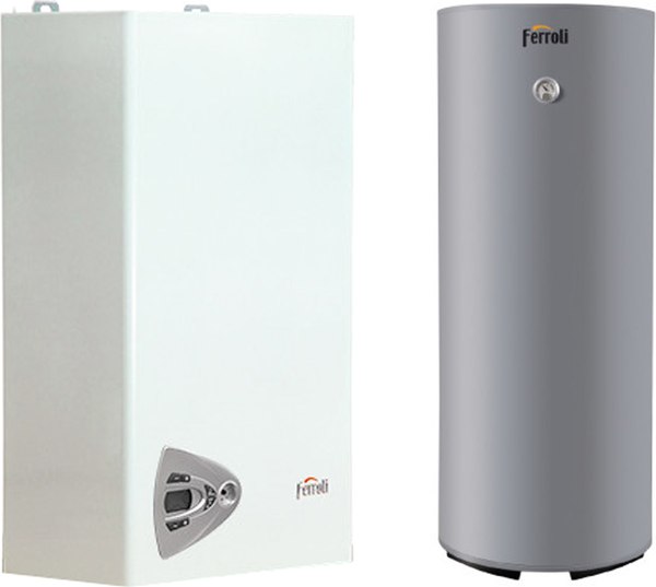 Комплект газового котла с бойлером Ferroli Vitabel HF 24 + Ferroli Ecounit N 150-1C