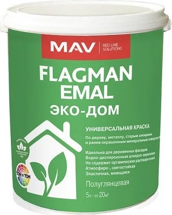 Краска MAV Flagman Emal Эко Дом