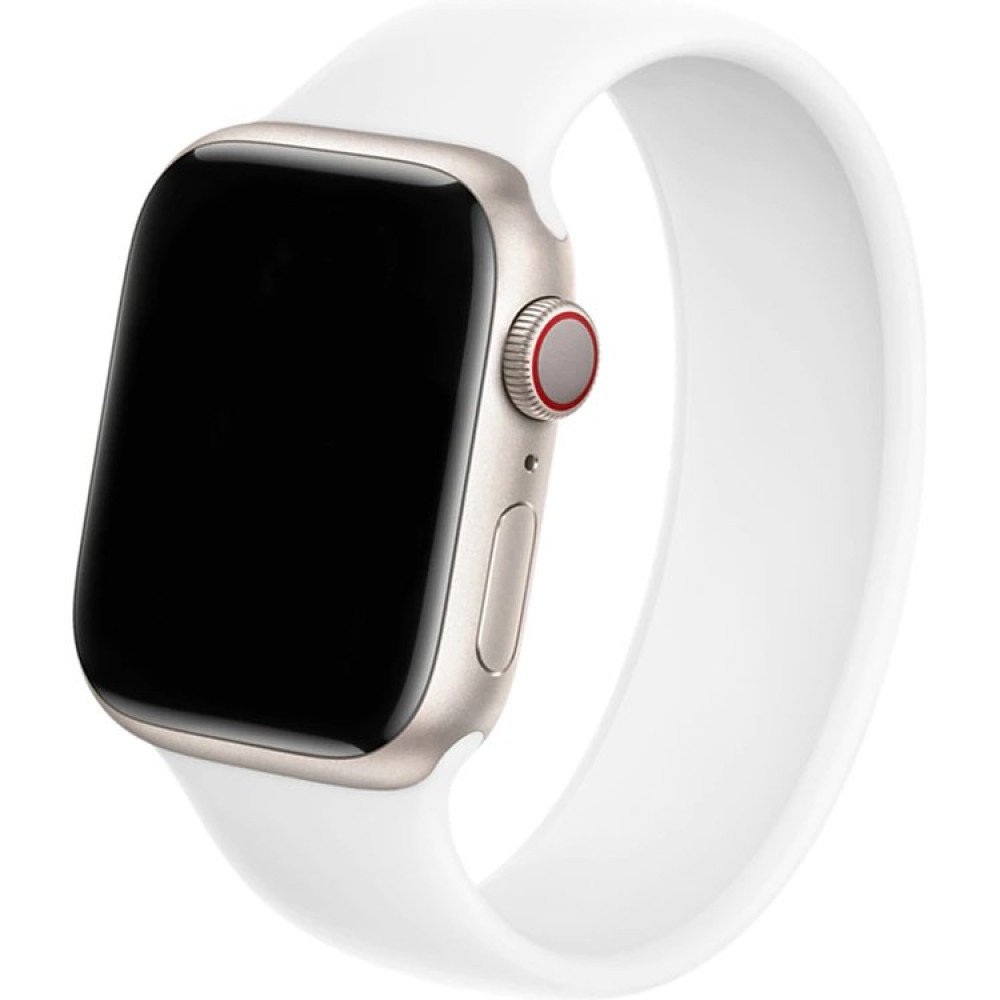 Ремешок для умных часов Rumi Mono для Apple Watch 42/44/45мм (белый, без застежки)
