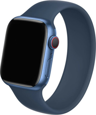 Ремешок для умных часов Rumi Mono для Apple Watch 42/44/45мм (темно-синий, без застежки) - 