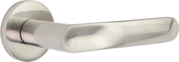 Ручка дверная Аллюр Арт Доната SN 9380 (матовый никель)