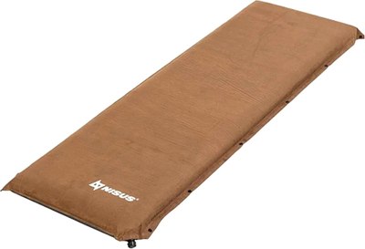 Туристический коврик Nisus 190x65x10 / N-010-B (флок коричневый) - 