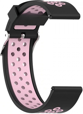Ремешок для умных часов Rumi N-style 20мм (черный/розовый) - 