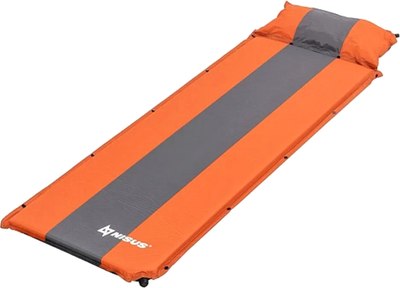 Туристический коврик Nisus 30-170x65x5 / N-005P-OG (оранжевый/серый) - 