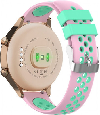 Ремешок для умных часов Rumi N-style 22мм (розовый/бирюзовый) - 