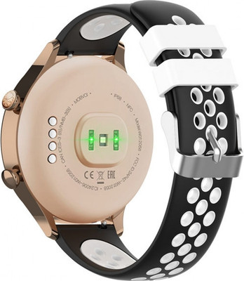 Ремешок для умных часов Rumi N-style 22мм (черный/белый) - 