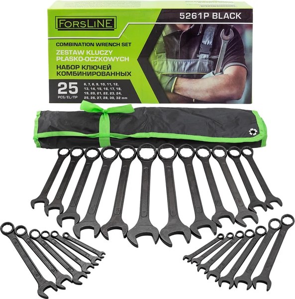 Набор ключей ForsLine FL-5261P Black