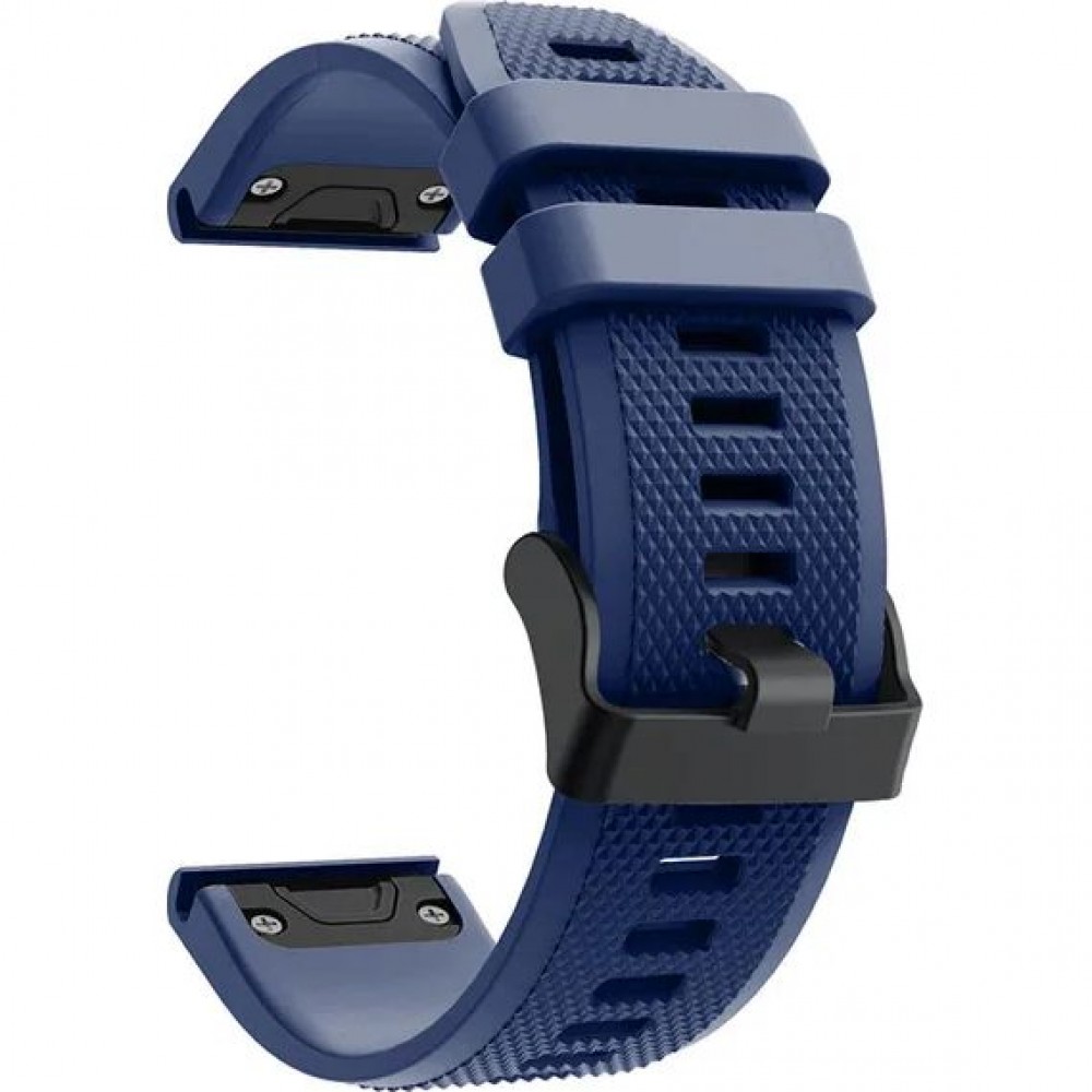 Ремешок для умных часов Rumi QuickFit Dots для Garmin Fenix 5/5 Plus/7S (20мм, темно-синий)