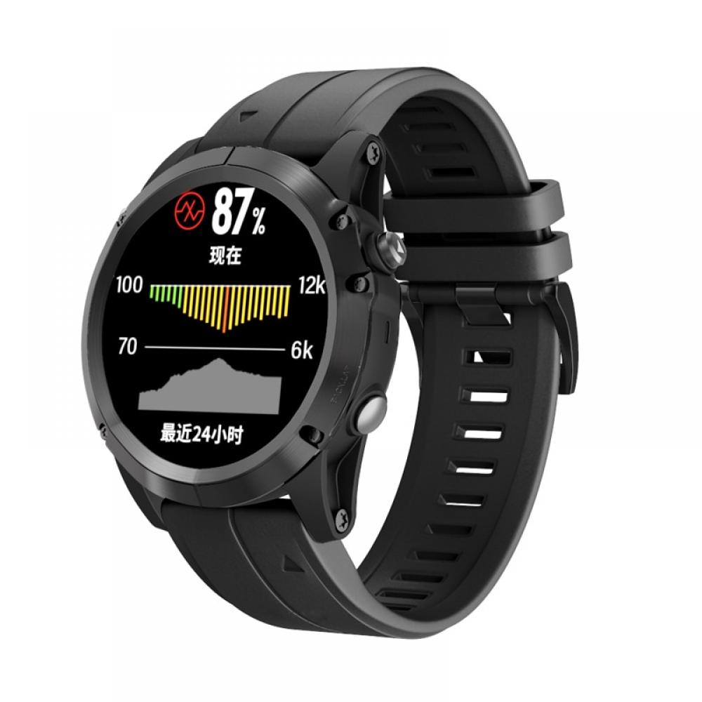 Ремешок для умных часов Rumi QuickFit Standart для Garmin Fenix 5s/5 Plus/6s/7s (20мм, черный)