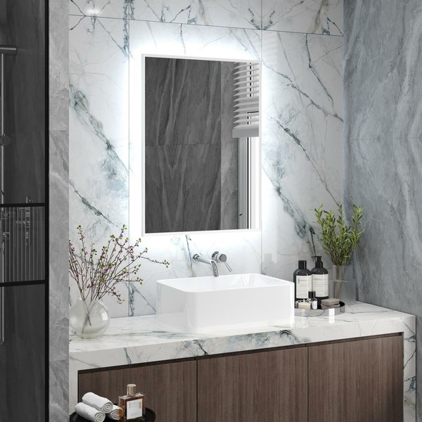 Зеркало Континент Meridian White Led 70х100
