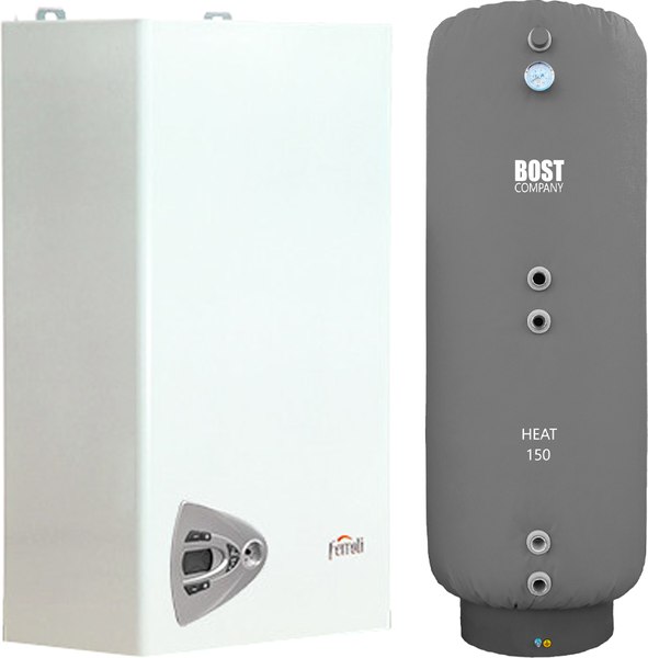 Комплект газового котла с бойлером Ferroli Vitabel HF 32 + Bost Heat 150л