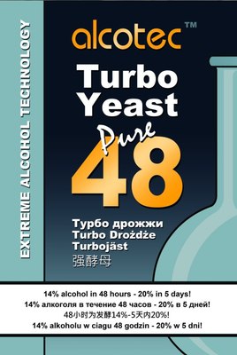 

Дрожжи, 48 Pure Turbo