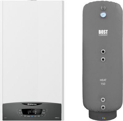 

Комплект газового котла с бойлером, Clas XC System 32 FF NG (3301681) + Bost Heat 150л
