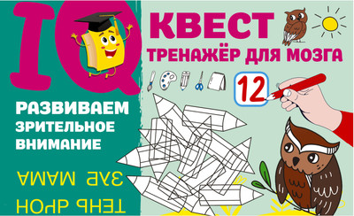 

Развивающая книга, Развиваем зрительное внимание, мягкая обложка