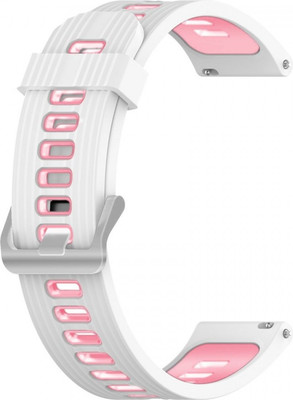 Ремешок для умных часов Rumi Runner 22мм (белый/розовый) - 