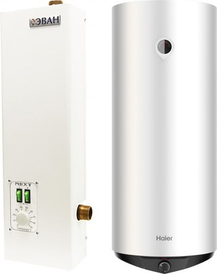 

Комплект электрического котла с бойлером, Стандарт Next-5 (12905) + Haier ES50V-C2