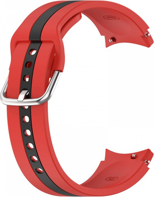 Ремешок для умных часов Rumi Sport Line для Samsung Galaxy 4/5/6/7/FE (20мм, красный/черный) - 